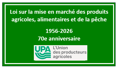 Loi sur la mise en marché des produits agricoles, alimentaires et de la pêche